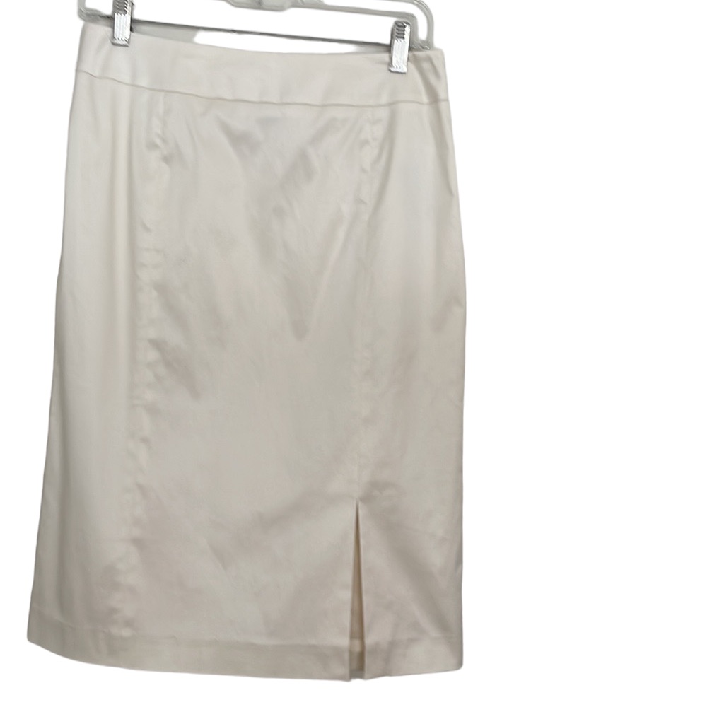 Nwt Talbots Silk Cotton Cream Color Pencil Skirt